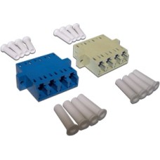 Адаптер оптический LC, SM/APC, корпус SC дуплекс, квадро LANMASTER LAN-4LCS-AM-APC