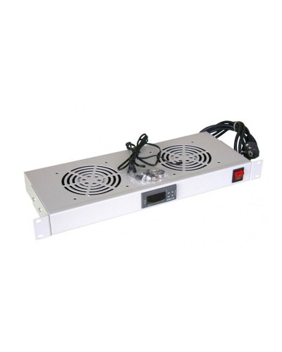 Модуль вентиляторный с термостатом 19 1U с 2-мя вентиляторами REXANT 04-2604 в Северске Вентиляторные модули Pintop.ru