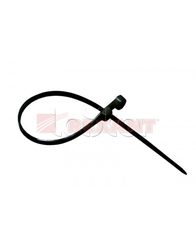 Хомут-стяжка нейлоновый под винт 2.5х100 мм чёрный (100шт/уп) REXANT 07-0105 в Северске Стяжки-хомуты Pintop.ru