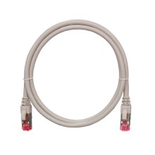 Шнур коммутационный 2хRJ45/8P8C S/FTP кат.6A (NMC-PC4SA55B-020-C-GY) NIKOMAX (2 м)