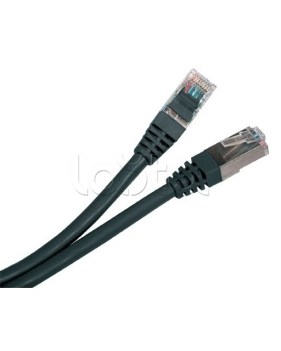 Патч-корд экранированный Hyperline PC-LPM-STP-RJ45-RJ45-C5e-15M-LSZH-BK в Северске Патчкорды (медные) Pintop.ru