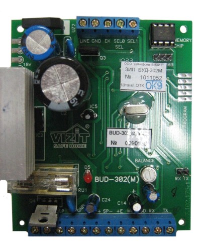 Плата печатная в сборе Vizit ЗИП БУД-302М в Северске Аксессуары для многоабонентных систем Pintop.ru