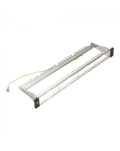 Панель модульная 19, экранированная, на 4 вставки, 1U LANMASTER LAN-FRM-PP-STP/1U в Северске Коммутационные изделия Pintop.ru