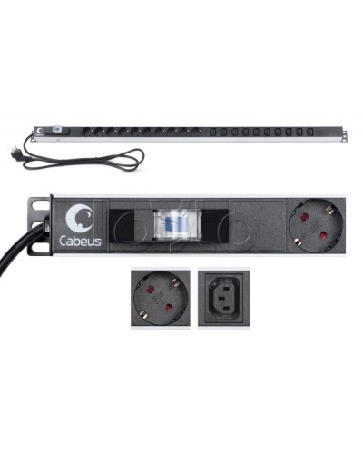 Блок розеток Cabeus PDU-16-10S-10C13-B в Северске Блоки розеток Pintop.ru