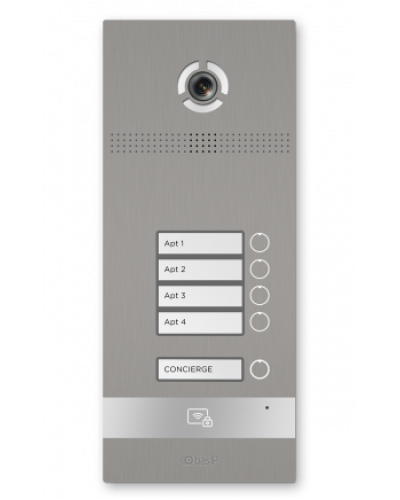 Вызывная панель BAS-IP BI-04FBI SILVER в Северске Вызывные видеопанели малоабонентные Pintop.ru