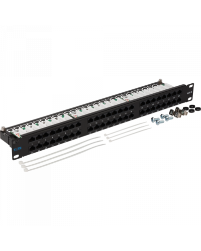 Патч-панель 48 портов, UTP, кат.6, 1U TWT (TWT-PP48/1U-U6) в Северске Патч панель Pintop.ru
