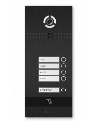 Вызывная панель BAS-IP BI-04FBI BLACK в Северске Вызывные видеопанели малоабонентные Pintop.ru