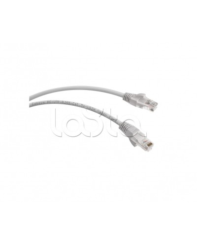 Патч-корд UTP, категория 5e, 0.5 м, LSZH, неэкранированный, серый Cabeus PC-UTP-RJ45-Cat.5e-0.5m-LSZH в Северске Патчкорды (медные) Pintop.ru