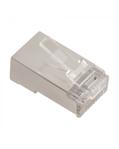 LANMASTER (LAN-EZ45-8P8C/S5E-100) - Коннектор RJ45 тип EZ, 8P8C, STP, Cat.5e, универсальный, покрытие 50 микрон,100 шт. в Северске Коннекторы Pintop.ru