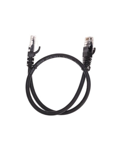 Патч-корд U/UTP, CAT 6, RJ45-RJ45, 26AWG, LSZH, черный, 0,5м REXANT 02-0292-05 в Северске Патчкорды (медные) Pintop.ru