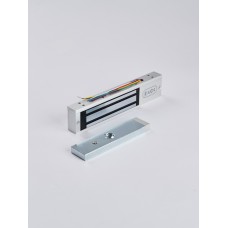 R-Lock RL-EM180-LSS - Электромагнитный замкок, 180кг, DC12/24B, цвет серебристый сатинированный алюминий RAL 7047, два датчика втроены в корпус замка: датчик Холла и магнито-контактный датчик