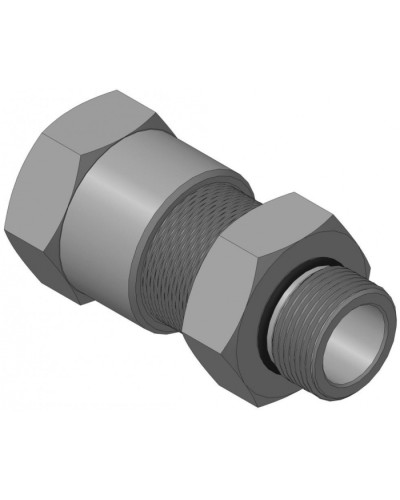 Кабельный ввод для бронированного кабеля с уплотнением внутренней оболочки кабеля резьбой G3/4, внешним диаметром кабеля D=18-22 мм и проходным диаметром кабеля d=8-12 мм Спектрон КВБ-22/12-М-G3/4 в Северске Аксессуары для кабель-канала Pintop.ru