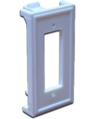 Вставка 22.5х45 для ВО адаптера SC дуплексный, белая LANMASTER LAN-SIP-2SC-WH в Северске Аксессуары для кабель-канала Pintop.ru