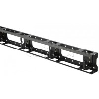 Организатор кабельный металлический вертикальный 32U, черный Hyperline CMV-32U-ML