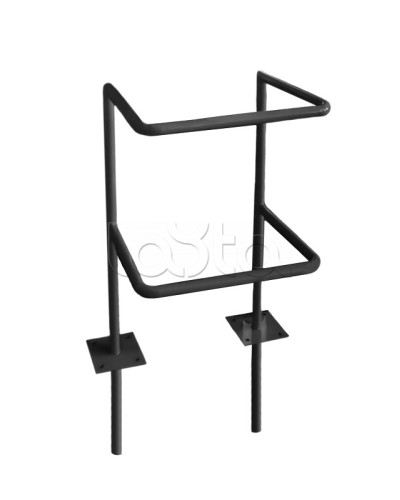 Ограждение стойки считывателя ОС-1 АЯКС, цвет черный, «под бетонирование» Магнито-контакт в Северске Ограждения Pintop.ru