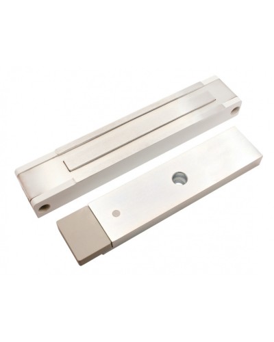 Электромагнитный замок с датчиком состояния двери ALeko ALM-400P (24В белый) в Северске Электромагнитные замки Pintop.ru