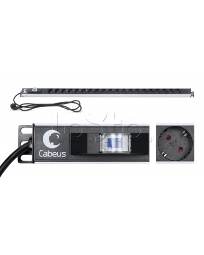 Блок розеток Cabeus PDU-16-20S-B в Северске Патч-корды и пигтейлы Pintop.ru