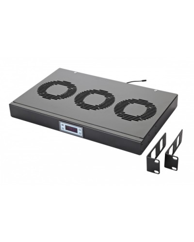 Панель вентиляционная с 3 вентиляторами, с контроллером Eurolan 60A-91-10-30BL в Северске Вентиляторные модули Pintop.ru