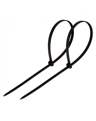 Стяжка нейлоновая неоткрывающаяся, безгалогенная (halogen free) 150x3.6мм, черная (100 шт) в Северске Стяжки-хомуты Pintop.ru