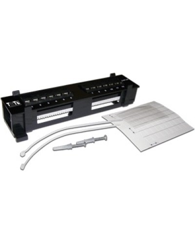Патч-панель настенная горизонтальная 12 портов RJ-45 TWT TWT-PP12UTP-H в Северске Патч панель Pintop.ru