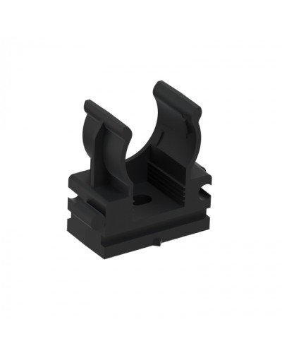 CFQ16 Держатель (клипса) для труб, для монтажного пистолета D16мм, цвет чёрный (50шт) Экопласт (41516BL) в Северске Держатели, клипсы, скобы Pintop.ru