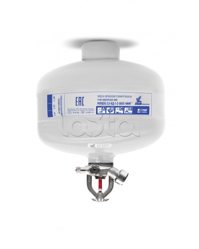 Модуль порошкового пажаротушения ПОЖТЕХНИКА МПП-2,5/68 МИГ (температура срабатывания +68°С) (белый) в Северске Огнетушители Pintop.ru