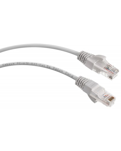 Шнур коммутационный 2xRJ-45/8P8C U/UTP кат.5е (2 м) Cabeus PC-UTP-RJ45-Cat.5e-2m в Северске Патчкорды (медные) Pintop.ru
