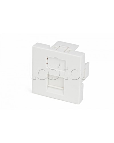 Вставка 45x45 (аналог Mosaic) для 1 модуля формата Keystone Jack, со шторкой Hyperline SIP2-1K-M45-45 в Северске Модули Keystone Pintop.ru