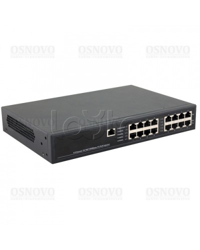 PoE-инжектор управляемый Gigabit Ethernet на 8 портов OSNOVO Midspan-8/150RGM в Северске Блоки питания для кожухов и камер Pintop.ru