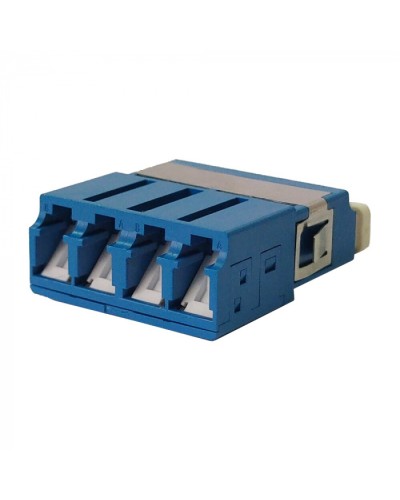 Адаптер оптический LC SM, со шторкой, корпус SC, квадро LANMASTER (LAN-4LCS/SH-AM-SM) в Северске Проходные адаптеры и розетки оптические Pintop.ru