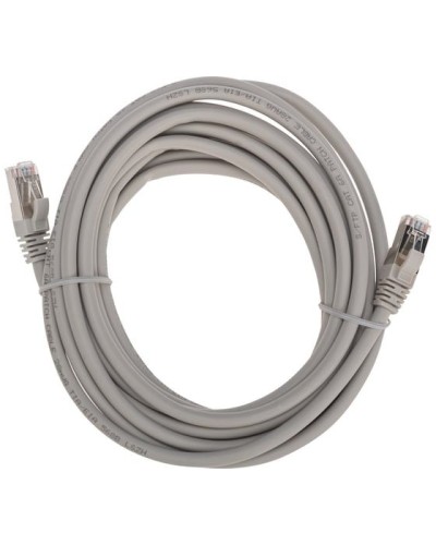 Патч-корд S/FTP, CAT 6A (10G), RJ45-RJ45, 28AWG, LSZH, серый, 5м REXANT 02-0390-5 в Северске Патчкорды (медные) Pintop.ru
