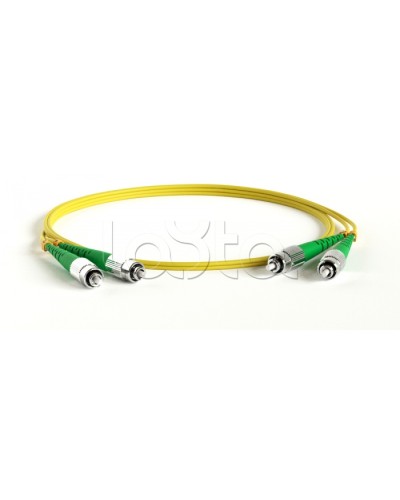 Патч-корд волоконно-оптический Hyperline FC-D2-9-FC/AR-LC/AR-H-1M-LSZH-YL в Северске Патч-корды оптические Pintop.ru