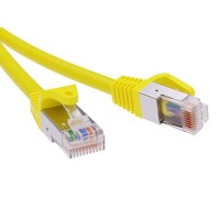 Патч-корд экранированный CAT6 F/UTP 4х2, LSZH, желтый, 5м DKC RN6FU4550YL
