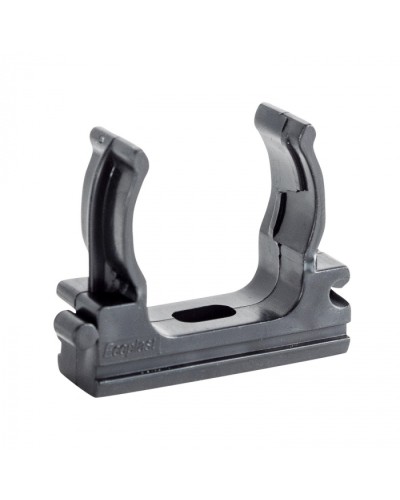 CF32G Держатель (клипса), без галогена, для труб D32мм, цвет чёрный (10шт) Экопласт (41732-10HF-BL) в Северске Держатели, клипсы, скобы Pintop.ru