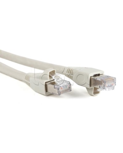 Патч-корд RJ45-RJ45, 4 пары, STP, кат.6a, LSZH (2м) Hyperline PC-LPM-STP-RJ45-RJ45-C6a-2M-LSZH-GY в Северске Патчкорды (медные) Pintop.ru