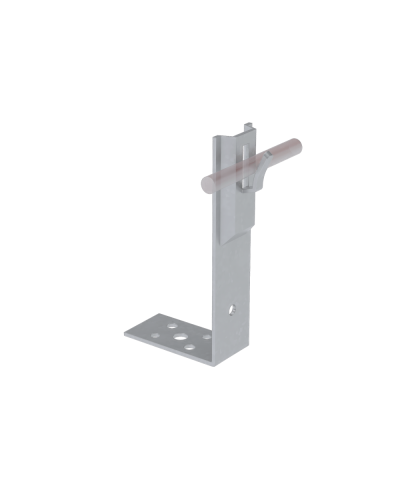 Угловой держатель зажимной для прутка Ø 5-8 мм H80 мм КМ-Профиль (UDZ-H80-D5-8) в Северске Монтажные материалы Pintop.ru