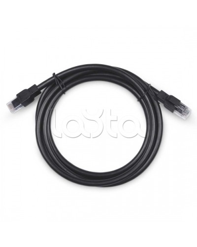 Патч-корд U/UTP, категория 6a, 2xRJ45/8p8c, неэкран. армир. гофр. стальной лентой, черный, РЕ, внешний, 2м Cabeus PC-ARM-UTP-RJ45-Cat.6a-2m-PE в Северске Патчкорды (медные) Pintop.ru