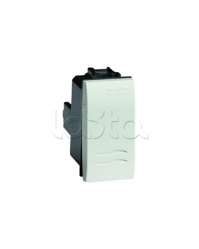 Выключатель типа кнопка, белый, 1мод. DKC 76021B в Северске Аксессуары для стоек и шкафов Pintop.ru