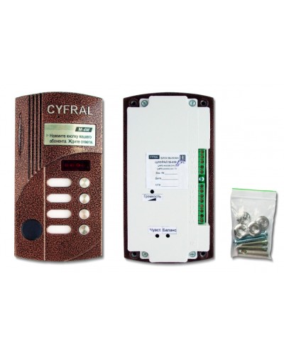 Блок вызова видеодомофона на 4 абонентов Цифрал M-4M/PVС в Северске Блоки вызова многоабонентные Pintop.ru