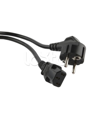 Кабель питания 5.0 м Hyperline PWC-IEC13-SHM-5.0-BK в Северске Патч-корды и пигтейлы Pintop.ru