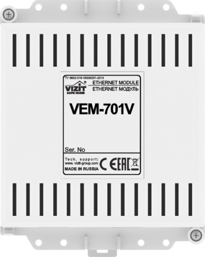 Ethernet модуль Vizit VEM-701V в Северске Аксессуары для многоабонентных систем Pintop.ru