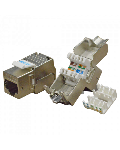 Модуль Keystone RJ45, Cat.5E, STP, 180 градусов TWT (TWT-OK45STP180/5E) в Северске Модули Keystone Pintop.ru