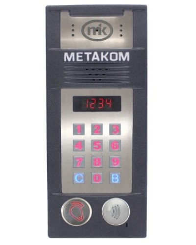 Многоабонентый антивандальный блок вызова со встроенной видеокамерой Метаком MК2018-RFMFСV в Северске Блоки вызова многоабонентные Pintop.ru