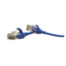 Патч-корд U/UTP Hyperline (PC-LPT-UTP-RJ45-RJ45-C6-1M-LSZH-BL)