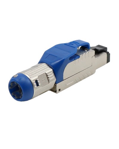 Разъем полевой оконцовки RJ-45 8P8C Hyperline PLUE-8P8C-S-C8-SH-BL в Северске Коннекторы и разъемы Pintop.ru