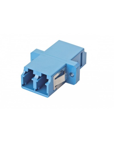 Оптический адаптер OS2, дуплекс LC, с фланцами, синий Eurolan (36A-S2-2L-02BU) в Северске Проходные адаптеры и розетки оптические Pintop.ru
