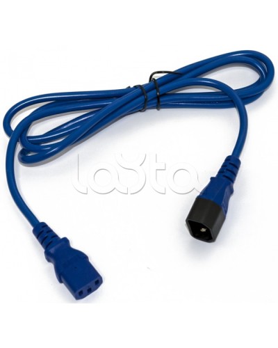 Кабель питания монитор-компьютер Hyperline PWC-IEC13-IEC14-1.8-BL в Северске Патч-корды и пигтейлы Pintop.ru