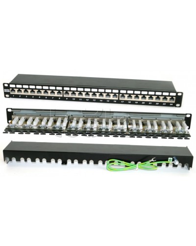 Патч-панель Hyperline PP2-19-24-8P8C-C6A-SH-110D в Северске Патч панель Pintop.ru
