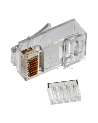 Коннектор RJ-45 кат.6, универсальный, со вставкой Cabeus 8P8C-C6-TWP в Северске Коннекторы и разъемы Pintop.ru