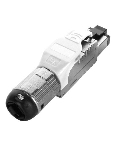 Разъем полевой оконцовки RJ-45 Hyperline (PLUE-8P8C-S-C6A-SH-WH) в Северске Патч-корды и пигтейлы Pintop.ru